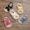 Spädbarn flicka skor toddler lägenheter sandaler premium mjukt gummisula anti-slip sommar barn spets första walker skor