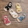 Spädbarn flicka skor toddler lägenheter sandaler premium mjukt gummisula anti-slip sommar barn spets första walker skor