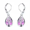 French Drop Shaped Imitation Aobao Ear Hook Silver Color Tree of Life Earrings Fashion Jewelry Gift for Women 220719