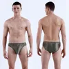 Slips grande taille slips pour hommes doux respirant soie sous-vêtements sexy hanches transparentes Jockstrap coloré Bikini MenUnderpants