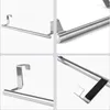 Stainless Steel Towel Rack Over Door Towels Bar Hanging Holder Bathroom Cabinet Towel Rag Racks Shelf Hanger Organizer by sea