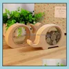 Storage Bottles Jars Home Organization Housekee Garden Wooden Animals Money Saving Box Best Gift Dh2Qd