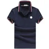 Projektant Mens Basic Business Polos T Shirt Fashion France Marka Mężczyzn T-shirty haftowane opaski na listy odznaki