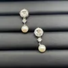 Nouveau design Ensembles de bijoux de mariage noeud papillon perle bracelet femmes collier strass complet diamants boucle d'oreille tempérament Ensembles de bijoux de fiançailles-14