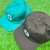 Classic Baseball Cap Brown Green Soft Top Casual Embroidered Flat Brim Peaked Cap Summer Breathable