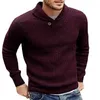 Hommes plus épais pull Colt chaud automne hiver revers col manches longues épais tricoté 2022 L220801