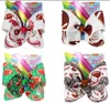 Accessori per capelli Fiocchi da 8 pollici Forcina da calcio Nastro Bowknot Clip Ragazze