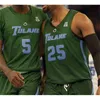 Xflsp2021 Tulane Green Wave Basketballtrikot Benutzerdefinierte TeShaun Hightower Christion Thompson KJ Lawson Walker Nic Thomas Ray Ona Embo Nobal Days 4XL