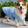 Camisa de cachorro com chapéu amarelo, roupas de cachorro com roupas de gato macio e respirável para cães pequenos a médios corgi shiba 210401