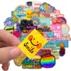 50PCS INS Motivational Phrases Stickers Motorcycle Travel Luggage Guitar Skateboard Waterproof Classic Toy Cool Sticker7833170