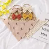 3 stks/set katoenen babyhoofdband speeksel handdoek handdoek schattig bowknot meisjes haarband bloemenprint driehoek slabbetjes pasgeboren haaraccessoires