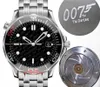 Wristwatches Luxury Men Watches Waterproof Sapphire Crystal 007 Stainless Steel Automatic Mechanical Sweep Movement Male