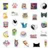 Waterproof 10/30/50pcs Cute Cat Stickers Kawaii Cartoon Animal Decals Laptop Phone Scrapbook Diary Water Bottle Graffiti Aesthetic Sticker Car sticker