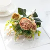 Dekoracyjne kwiaty wieńce dekoracja imprezy jedwabiu sztuczny vintage róża weselna sztuczna festiwal festiwal