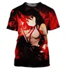 T-shirt da uomo Anime Kill La T-shirt 3D stampata Uomo Donna 2022 Summer Fashion Casual Harajuku Camicie Unisex Streetwear Tees TopsMen's Bles22