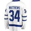 Chandails de hockey Auston Matthews 34 Marner 16 John Tavares 91 Nylander 88 Rielly 44 Campbell 36 Spezza 19 Bleu Blanc 2022 Classique Troisième Noir Taille S-XXXL Cousu Hommes