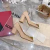 Office Lady Summer Dress Shoes Sandals Gold Pyramid Pyramid 6 8.5cm chunky Heels Cheels Cheens Patent Womane Party Pumps