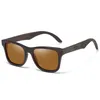 GM 수제 천연 나무 선글라스 남성 디자인 빈티지 패션 안경 회색 편광 렌즈 수락 OEM 1610BN 220531