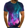 Men's T-Shirts Giyu Brand Smoke Cloud T Shirt Men Colorful Tshirts Casual Harajuku Tshirt Printed Art Anime Clothes Mens Clothing SummerMen'