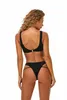 Hot Womens Lingerie Conjunto Wet Look Patente Patente Top Swimsuith Cutty Top com tampa de calçada com tangas Sissy Exotic Sets
