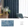 Curtain & Drapes Golden Stripe Linen Textured Curtains For Living Room Bedroom Gold Wavy Window Treatment Privacy Flax Balcony