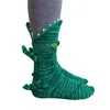 Chaussettes Bonneterie Mignon Tricoté Crocodile Creative Créativité Hiver Chaud Taille Libre Fête De Vacances Fournitures Quatre Styles Bas De Noël