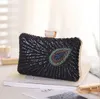 Groen Black Bruidal Hand Tassen Luxe hoogwaardige bruiloft accessoires pailletten Beading Evening Party Tas