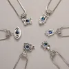 Turc mauvais oeil bleu papillon tortue hibou palmier collier femmes hommes pendentif clavicule chaîne tour de cou bijoux cadeaux