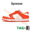 2022 Löparskor för män Kvinnor Vit Svart Grå Dimma UNC Coast Syracuse University Red Trail Herr Tränare Designer Skateboard Sko Utomhus Sneakers Jogging Promenader