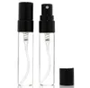1000pcs/parti 5 ml mini glas spray parfymflaskor pump påfyllbara oljeflaskor atomizer små protebara kosmetika containrar sn6669