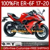 Kawasaki Ninja 650R ER 6F 6 F ER6F 17 18 19ボディワーク90HC.0 NINJA650R ER6 FカウリングER-6F 2017 2018 2019 100％フィットフェアリングキットファクトリーグリーンブラック