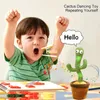 Dancing 120 Song Ser Talking Voice Repeat Plush Singing Dancer Cactus Toy Talk Stuffed Kawaii Toys for Baby 220621