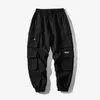 Streetwear Sıradan Joggers Erkekler Sidepockets Mens Kargo Pantolon Moda İnce SweatPants Harem Pantolon Anklelengl Men Pantolon 220704