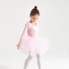 소녀의 드레스 아이 발레 투투 드레스 패션 긴 소매 여자 파티 댄싱 공연 2-9 년 childrengirl 's