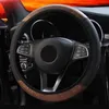 Steering Wheel Covers Flexible Car Cover Carbon Fiber Simple Style Car-Styling For Accessories 38CMSteering CoversSteering