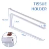 Haken Schienen Küche Tissue Halter Hängen Badezimmer Toilette Rollenpapier Handtuch Rack Schrank Tür Haken Praktische OrganizerHooks