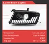 Araba Pajero V73 LED Head Light 2004-2016 V75 V77 DRL Sinyal Işın Lens Otomatik Aksesuarlar Lambası