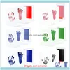 Speelgoed voorraden Home Gardel Handafdruk Voetafdruk Inkt pads Kits Pet Cat Dog Print Souvenir Non-Toxic1 Drop Delivery 2021 AHX1S270G