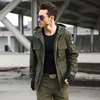 Men's Jackets Casual Army Style Fleece Hooded Men Outdoor Jacket Mens Winter Coat Military Autumn And WinterMen's