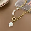 Collares pendientes Ailodo collar de perlas coreanas para mujer elegante fiesta boda declaración Collier joyería de moda niñas regalo colgante