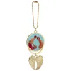 Sublimation Car Pendants Blanks Angel Wings Charm Necklace Heat Transfer Hanging Ornaments