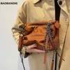 Torby wieczorowe vintage Plejanie kobiet prosta torba na ramię pu skórzana łańcuch hobos designer designer torebki bolsas brązowy