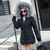 Kvinnor Parkas Winter Ladies Casual Long Coats Woman Jackets Winter Women Hooded Cotton Parkas Warm Coat Outwear Plus Size L220730