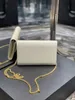 kuvertväska lyxig designer mini axelväska kalvskinn läder beige crossbody väskor qiuaiity uptown kedja plånbok haybrick2882