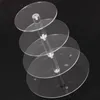 Andra bakprodukter Transparent runda akryl 3/4 Tier Cake Holder Party Cupcake Display Stand Rack