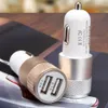 Autolader 2.1A Bullet Head Double USB Aluminium Metal Much Function iPhone Android Telefoonlader