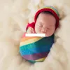 3 цвета Rainbow Mohair Wrap Newborn Stretch Preatling Photography Photography реквизит младенцев одеяло мягкое фото Одеяла для 0-2 м ребенка