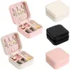 PU Leather Jewelry Packaging Boxes Beads Pendants Necklaces Earrings Rings Organizer Storage Case Jewellery Retail Box