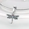 925 Sterling Silver Dangle Charm HAPOUR srebrzenie koraliki podróżne koralik Fit Pandora Charms bransoletka DIY biżuteria akcesoria