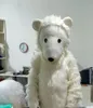 Costume de mascotte d'ours polaire d'Halloween, personnage de thème animé de dessin animé de qualité supérieure, taille adulte, carnaval de Noël, fête d'anniversaire, tenue fantaisie